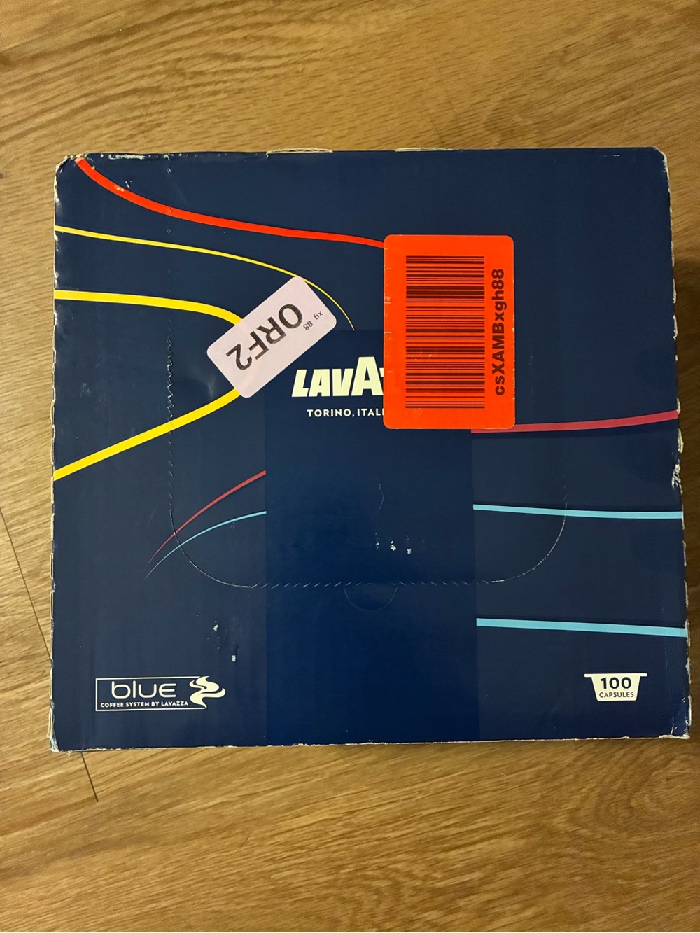 Lavazza Top Class Espresso Capsules — Red and Blue.. NWT box of 100